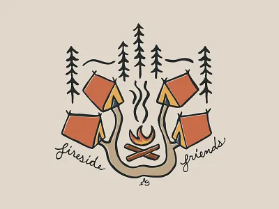 Fireside friends allinthistogether campfirelove campingvibes comingtogether drawing firesidefriends freespiritliving illustration indiana ink lovetheoutdoors naturecommunity naturelovers rusticluxury sketch tentcity traveltheoutdoors wildernessbliss wildfreeoutdoors