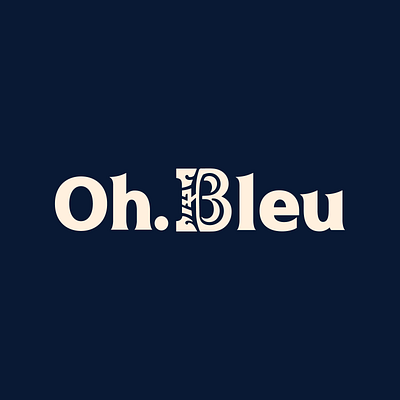 Oh.Bleu LOGO branding graphic design logo