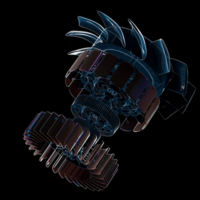 Industrial Fan Motor – Neo-Core X9 (Blender 3D) 3d 3danimation 3drender animation b3d blender blender3d conceptdesign hard surface model lighting modeling product design rendering