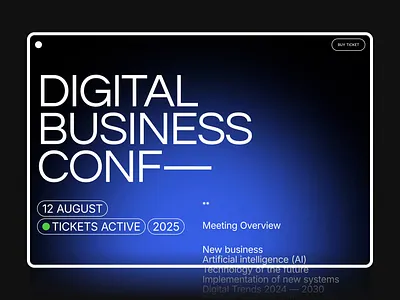BusinessConf | Event - Template #5 blog cms concept conference design designer event landing page minimalist modern portfolio services technology template ui ux web web design webdesign website