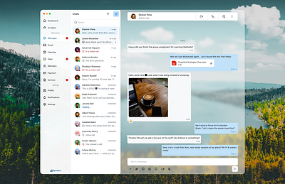 Messaging & action - Djurdjura UI action call chat chatlist component design system djurdjura file kit meeting menu menu bar message messaging reaction ui