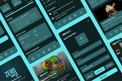 Zero Waste | Prototype App | UI/UX app design graphic design ui ux