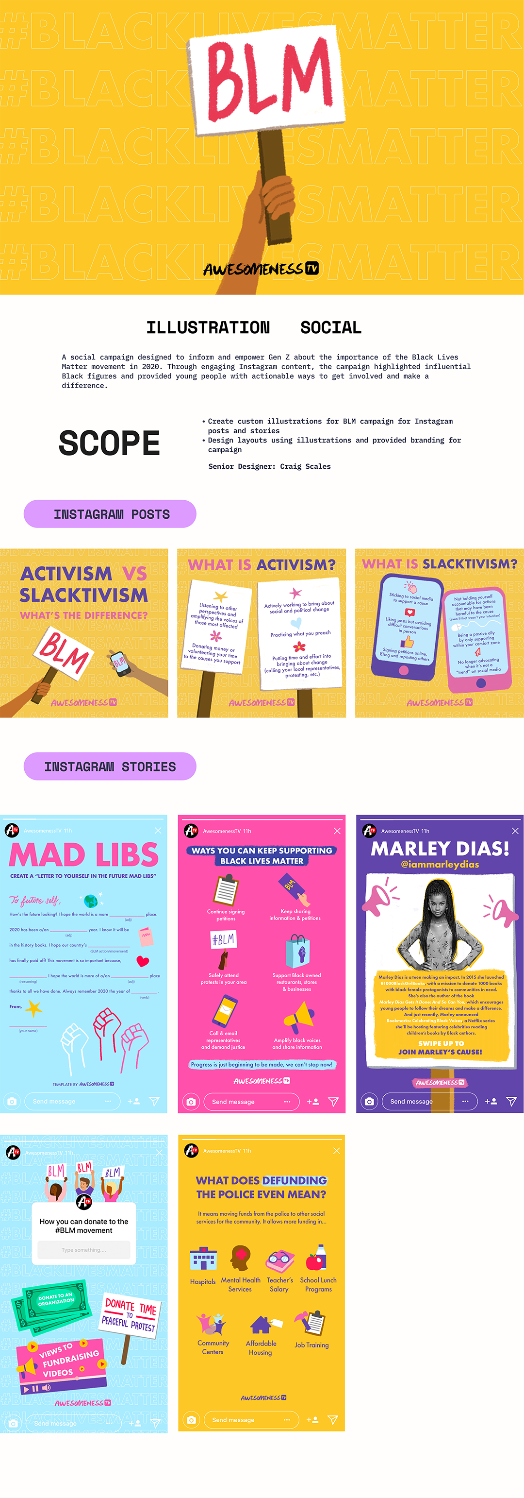 BLM Campaign | Illustration & Social Design design graphic design illustration social media design