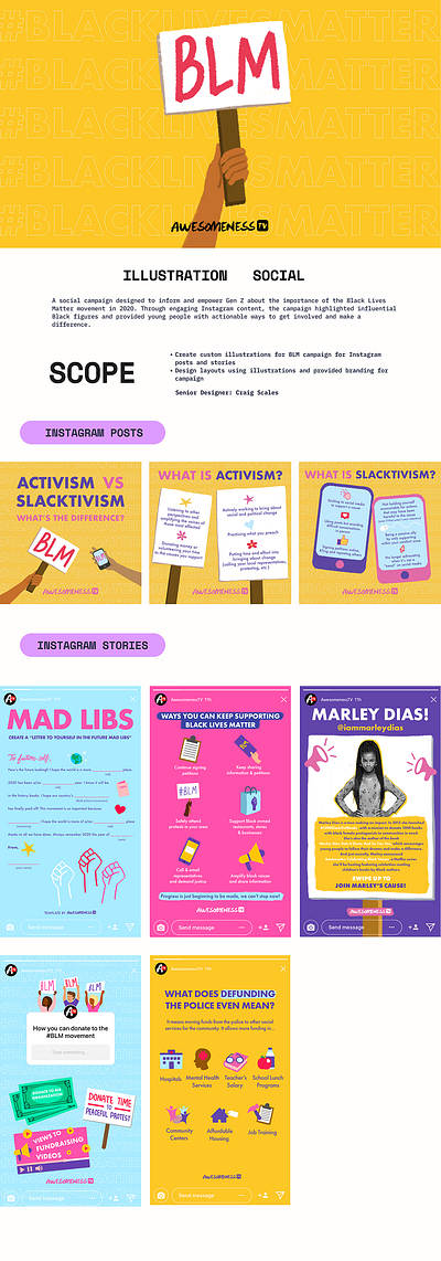 BLM Campaign | Illustration & Social Design design graphic design illustration social media design