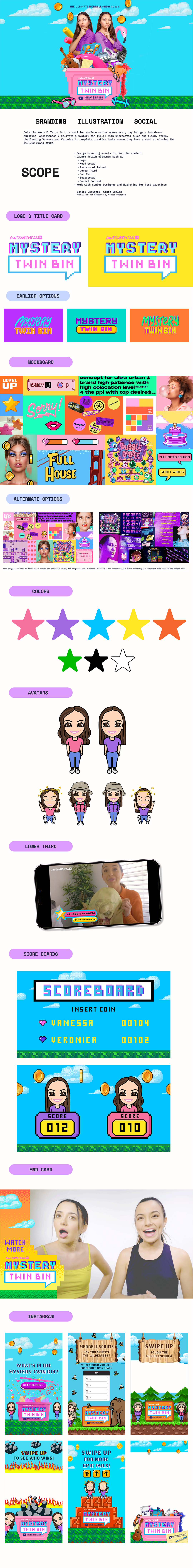 Mystery Twin Bin | Branding, Illustration, & Social Design branding design graphic design illustration logo social media design