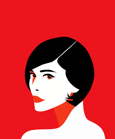 Woman in Red art celebration design elegrant flat illustration formal girl graphic design illustration minimal poster red vector wife woman womens day