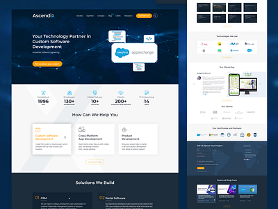 AscendixTech.com Website Redesign internet technology it it company responsive design webdesign