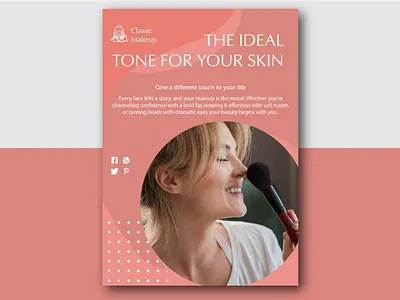 Poster Design – Classic Makeup Promotional Poster beautybranding beautymarketing branding brandingdesign cosmeticsposter creativelogo dribbbleinspiration femalebranding flyerdesign graphicdesign illustration logoexcellent makeupcampaign makeupposter modernposter posterdesign posterlayout printdesign skincareadvertising socialmediadesign