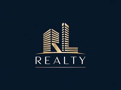 Luxury Architectural Logo Design for RL Realty branding design graphic design illustration logo logo design typography ui ux vector
