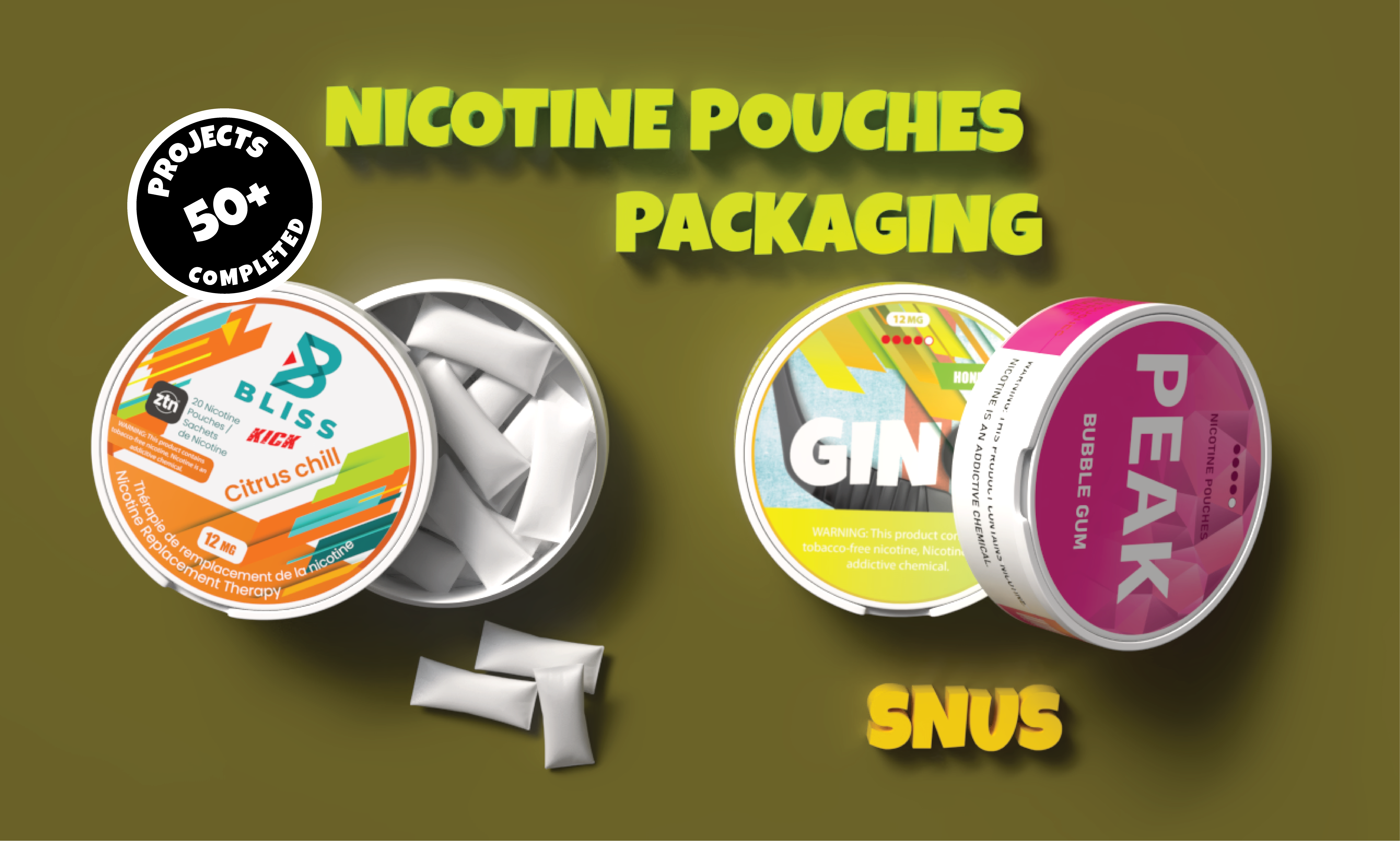 Example of Nicotine Pouches (Snus) Design 