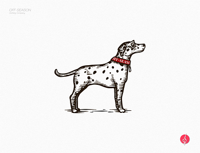 OFF SEASON Clothing Logo & Brand Identity animal branding design dog graphic design illustration logo mascot vector