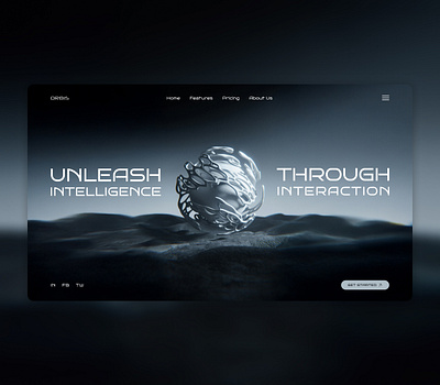 ORBIS Ai Assistant ai ai assist ai assistant ai design ai voice assistant artificial intelligence assistant chat figma landing landing page landing page design trending ui uiux ux voice assistant website website design