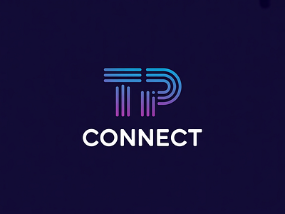 Tech Logo Design for TP Connect – Integrated Wireless Signal branding design graphic design illustration logo logo design typography ui ux vector