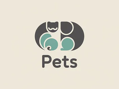 Minimalist Warm Logo Design for CD Pets design graphic design illustration logo logo design typography ui ux vector