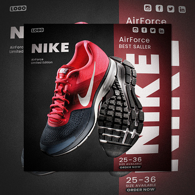 SHOE POST DESIGN 3d animation branding facebook post graphic design instagram post marketing motion graphics post shoe post design social media post ui