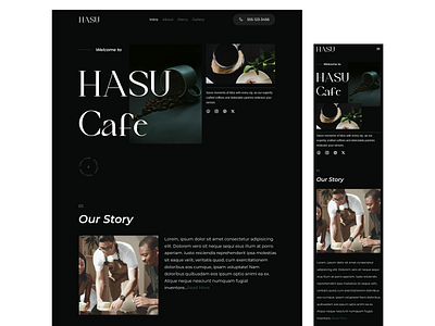 Hasu Landing Page ux ui landing page