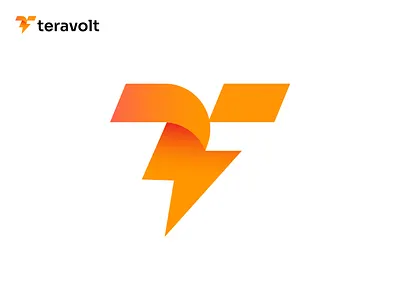 T Letter Logo Design with Lightning Bolt for Electric Company branding electric company energy logo flash lightning bolt logo logo logo design modern logo t letter logo t logo thunder logo volt