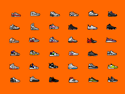Sneaker Illustrations basketball branding design fashion graphic design icon iconography illustration illustrations logo logo design nike oregon shoes sneakers sports