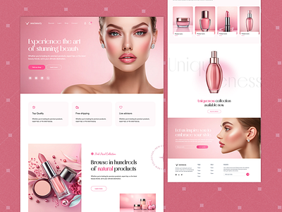 The Art of Stunning Beauty, Captured in a Website branding design figma design graphic design illustration landing page logo typography ui ux vector website