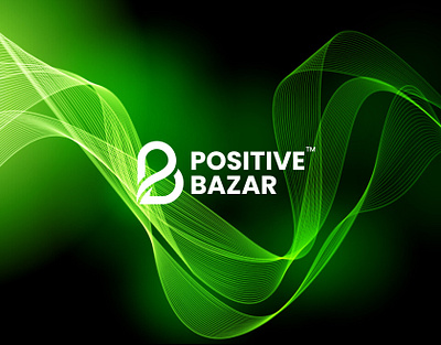 Positive Bazar brand design brand identity branding logo logo design logo folio organic food organic food logo organic logo pb letter logo pb logo positive bazar