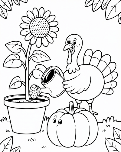 Bold and Easy coloring pages for kids pod
