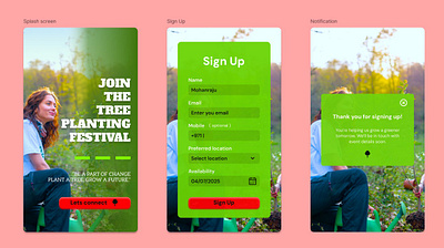 Challenge #001 Sign Up dailyui ui