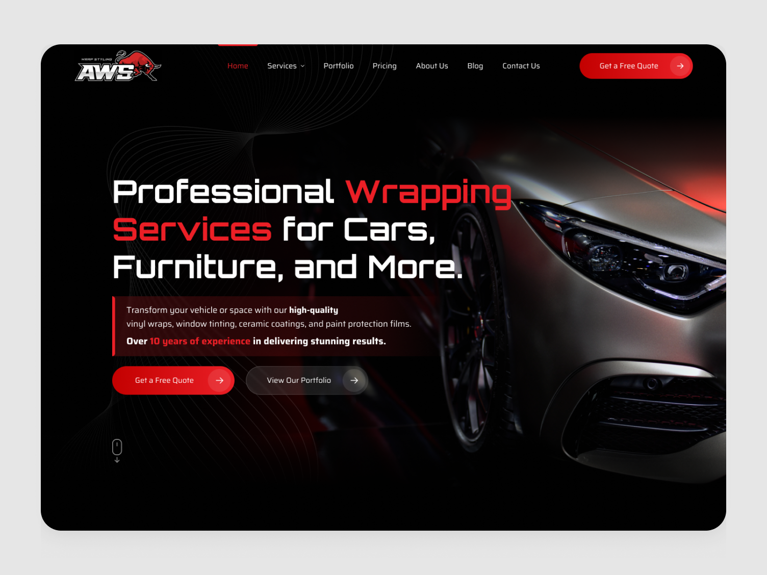 Example of Custom Website UI/UX Design (Figma)