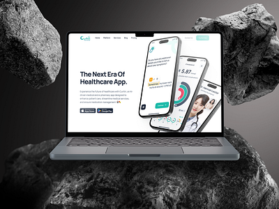 Curitin AI- A Smarter Healthcare Experience ai aidesign animation brandidentity branding design designsystem dribbbleshots figmacomponents graphic design health healthtechui microinteractions minimalui mockup productdesign tech ui ux uxdesign