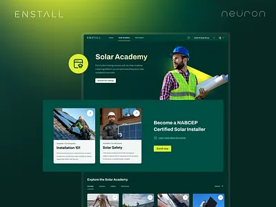 Enstall - UX/UI Design b2b design energy interface management neuron platform product design productivity renewable energy solar ui ui design user experience ux ux design worktech