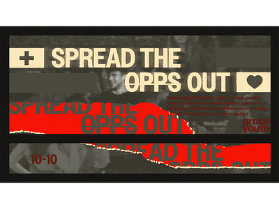 EVENT: SPREAD THE OPPS OUT church church media design event graphic design message series sermon series