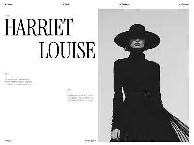 Hero Exploration [04] bold bold typography hero design layout minimal monochrome typography ui white space