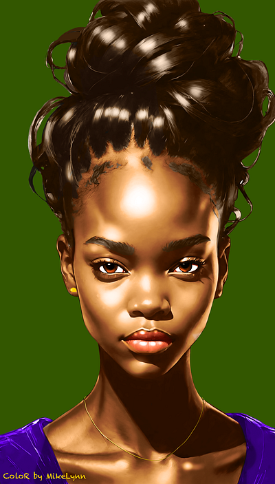 Shuri (BlackPanther ) byMikeLynn celebrity concept digital art poster