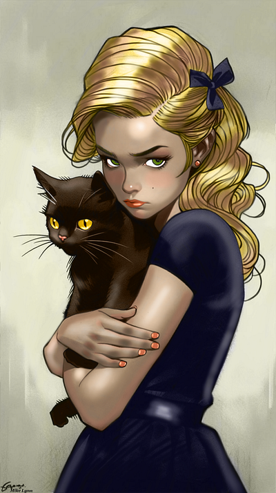 SabrinA. ColoR byMikeLynn color sample comic art digital art manga