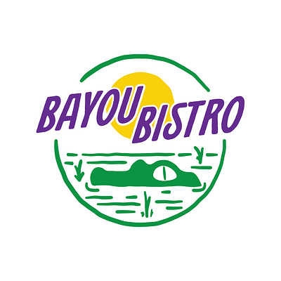 Bayou Bistro Logo design designfeed graphic design illustration logo vector