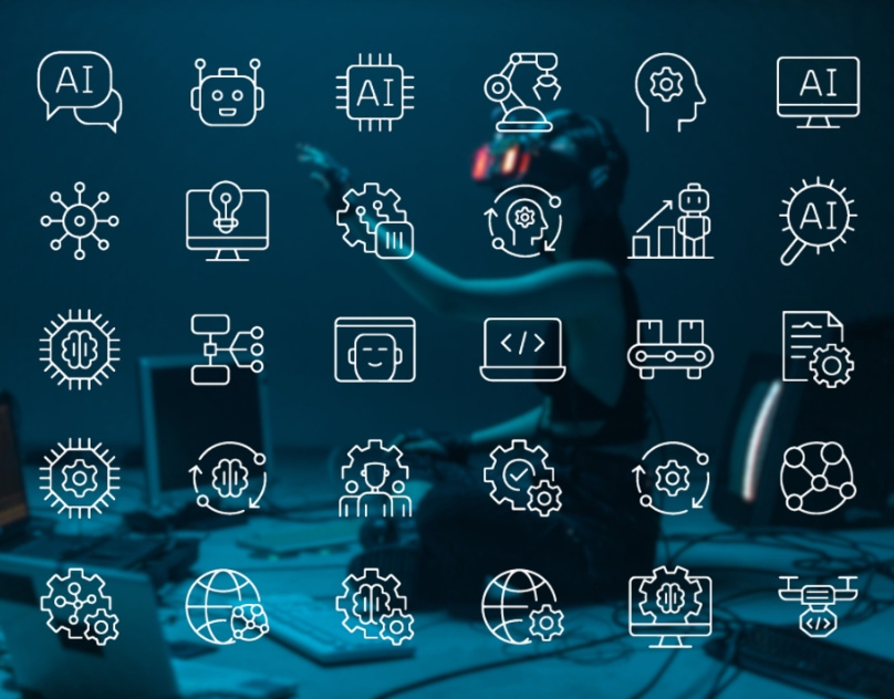 AI & Automation Icon Pack – 30 Editable Stroke Line Icons automation creative resources icon set icondesign line icons stroke icons tech icons uxui vectorgraphics