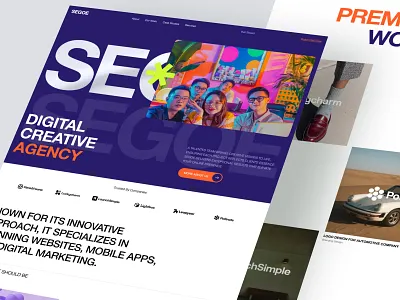 SEGOE Digital Agency agency branding company creative digital elementor framer landing marketing page portfolio seo startup studio ui webflow website wordpress
