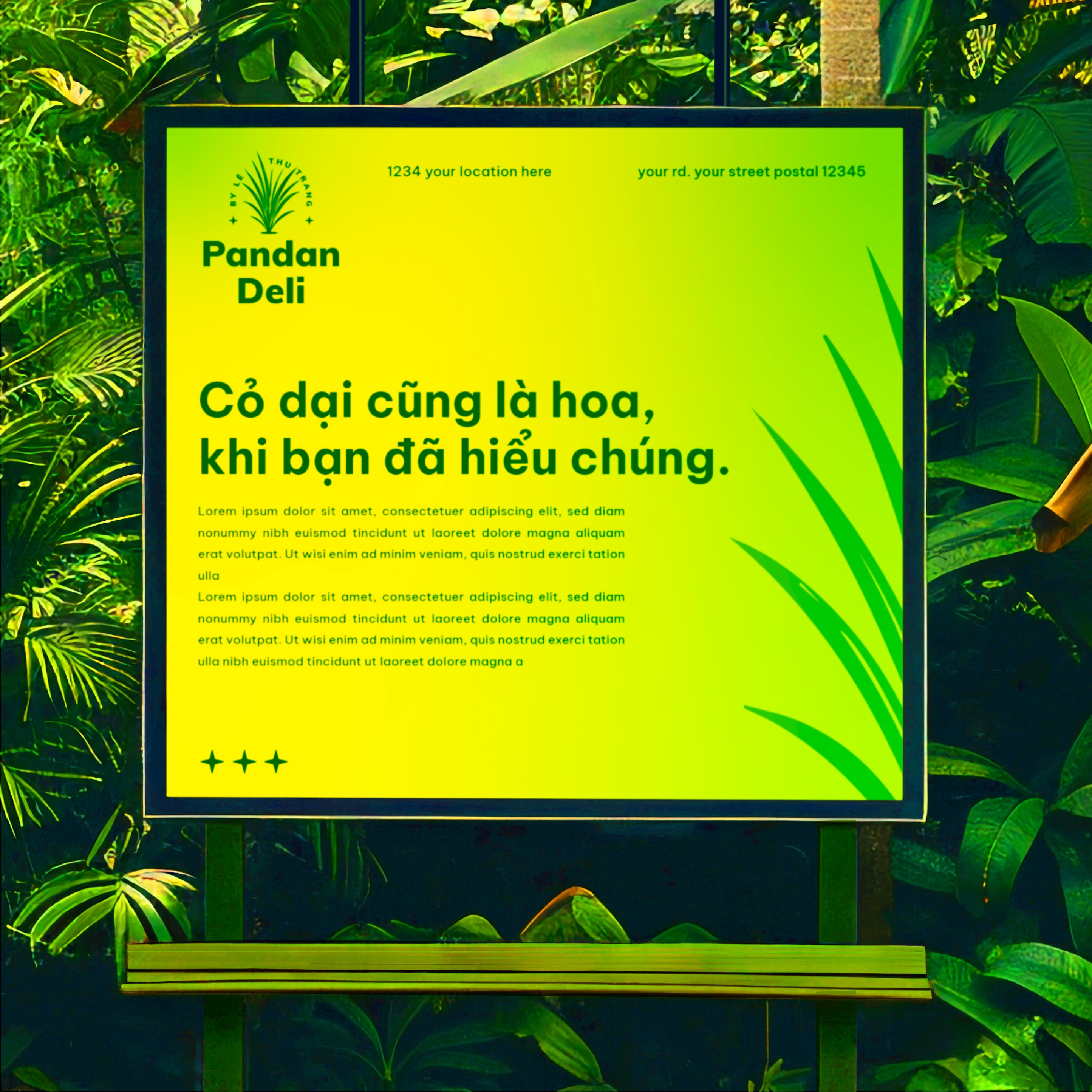 PANDAN DELI BRAND IDENTITY branding design graphic design illustration logo logo design