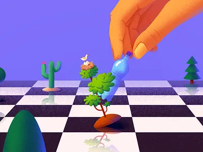 Yolo - Illustration for website agency art clean colors creative illustration illustrator photoshop project