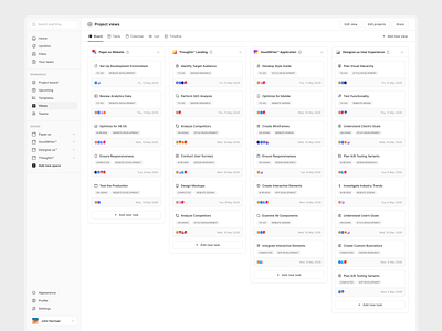 Task Board View board dashboard issues kanban kanban board list task to do ui ui design ux ux design view