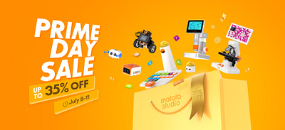 Amazon Prime Day Sale Banner 3d amazon banner blender graphic design