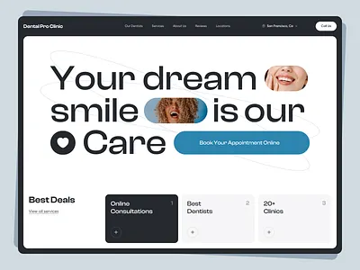 Dental Clinic Website clinic dental dental website dentistry design doctor medical web web design website