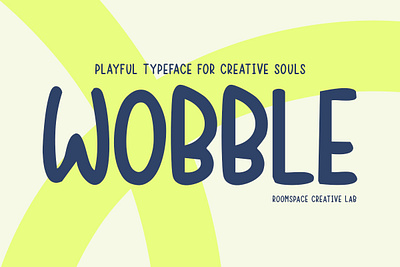 Wobble - Playful Funny Comical Font book cover branding cheerful comical design display font funny handwritten illustration kids logo luxury magazine playful typography ui