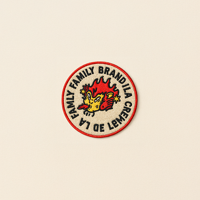 FAMILY BRAND / EMBROIDERED PATCHES animation branding graphic design illustratiom illustration illustration art director design logo ui