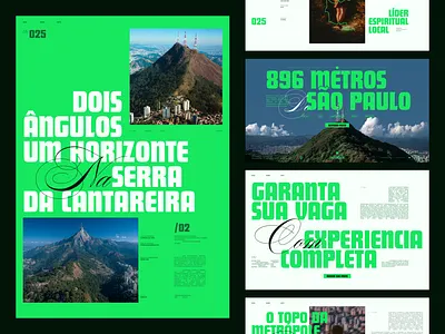 Jaraguá - Concept clean editorial editorial layout green tech hiking landing page minimal minimalistic mixed type mountain nature script swiss swiss style type typography ui web website