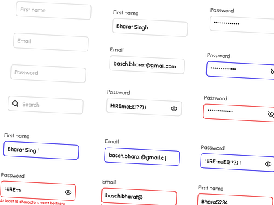 Component Design - Input field w/varients componentdesign dailyinspiration dailyui designsystem figma formdesign formui inputfield interactiondesign microinteractions mobileui textinput ui uichallenge uidesign ux uxdesign uxpattern webdesign