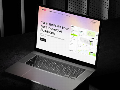 Modern SaaS Landing Page dashboard hero section landing page product design saas startup ui design ux design web design website
