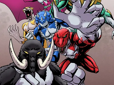Mighty Mutant Power Rangers artist artwork book cover character illustration comic artist comic book comic style cover cover art design drawing editor hero illustration mighty morphin poster art power rangers publishing super hero tokusatsu