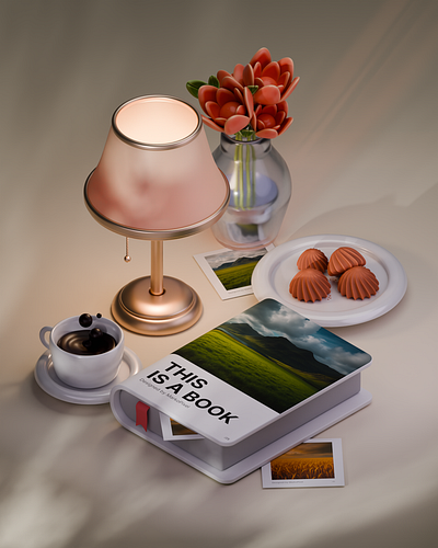 I love a good book 📖 3d 3dart blender blender3d cycles design illustration
