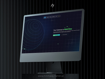 Web3 API Landing Page UI – NovaData landing page uiux web ui