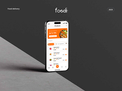 Food Delivery Mobile App 2025 design trend app best app design burger courier delivery app delivery service fast food food and drinks food app food delivery food order ios mobile mobile app order food restaurant restaurant app salad uiux design